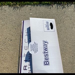 Bestway Maroon 20 inch Queen Air Mattress with Built-in Pump